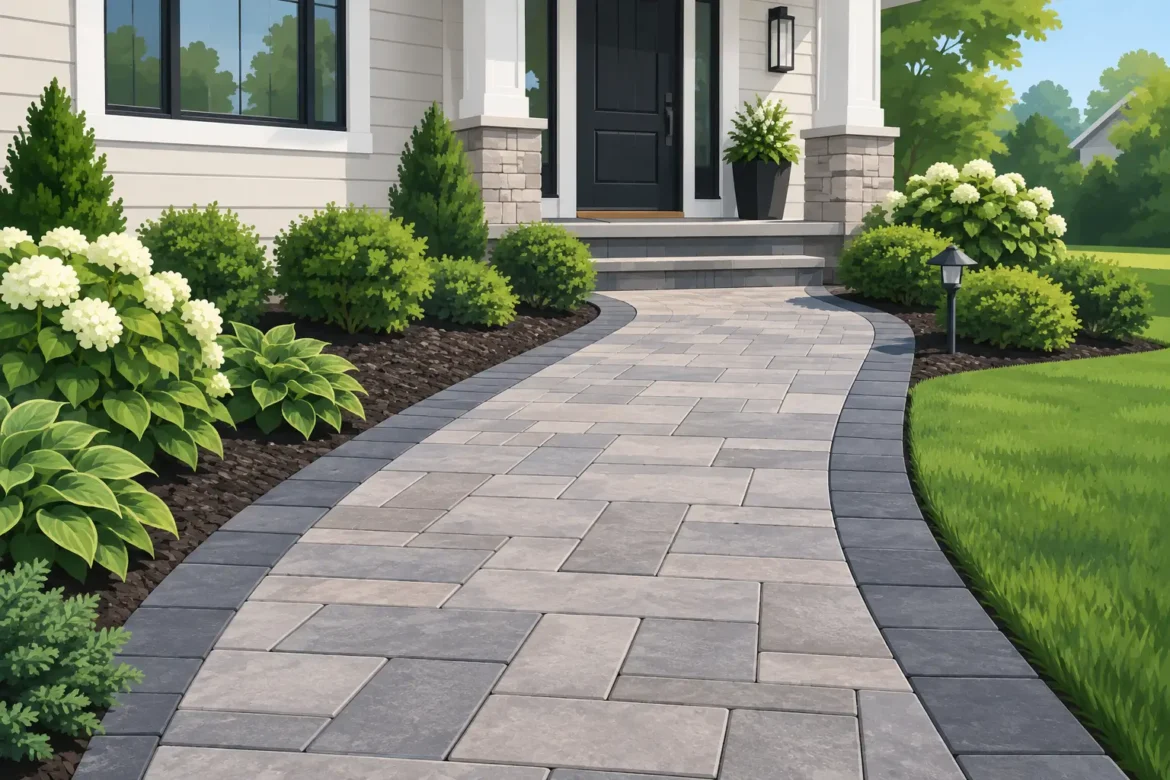 Front Walkway Paver Installation NJ That Lasts