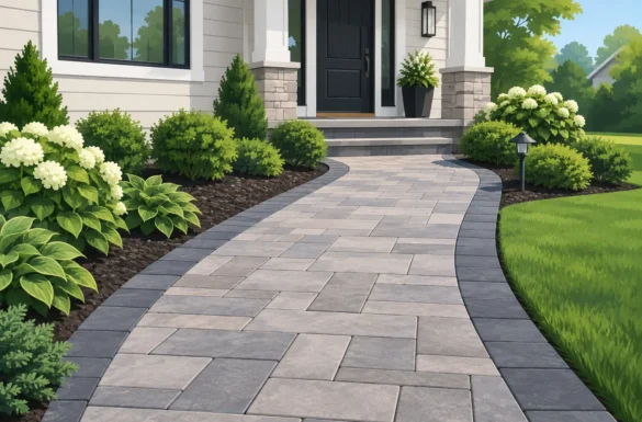 Front Walkway Paver Installation NJ That Lasts