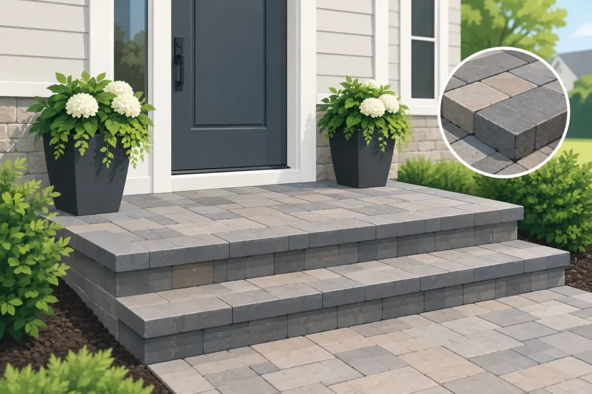 Interlock Paver Stoop Installation NJ That Lasts