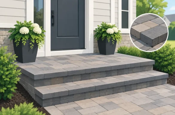 Interlock Paver Stoop Installation NJ That Lasts